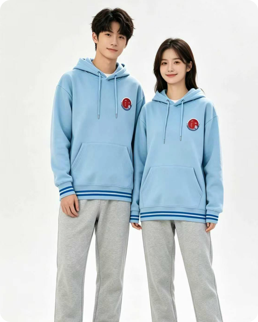 中学生卫衣校服展示